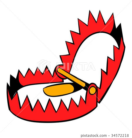 Sharp metal trap icon, icon cartoon - Stock Illustration [34572218] - PIXTA
