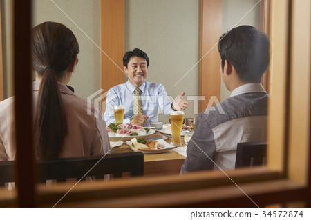 新員工，餐廳，商業 34572874