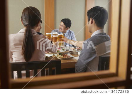 新員工，餐廳，商業 34572886