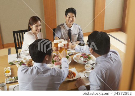 新員工，餐廳，商業 34572892