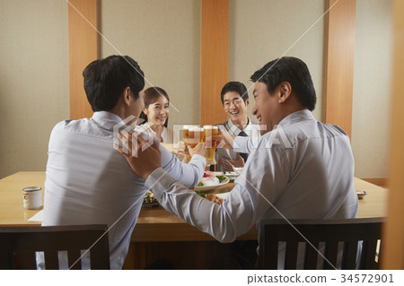 新員工，餐廳，商業 34572901