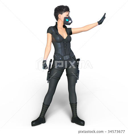 Female fighter Female fighter 34573677