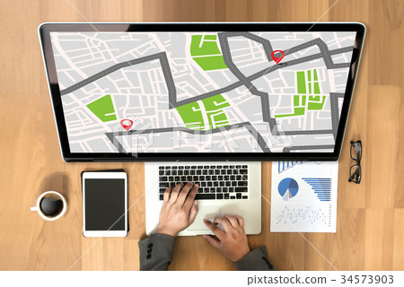 GPS Map to Route Destination network GPS Map to Route Destination network 34573903