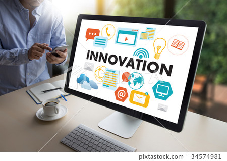 INNOVATION think creative ideas Invent INNOVATION think creative ideas Invent 34574981