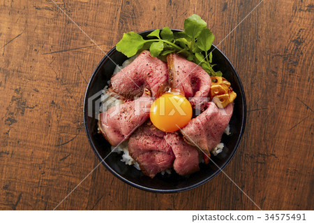 Roast beef bowl Roast beef bowl 34575491
