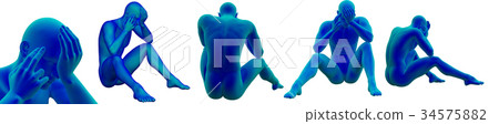 3D rendering illustration of the human anatomy 34575882