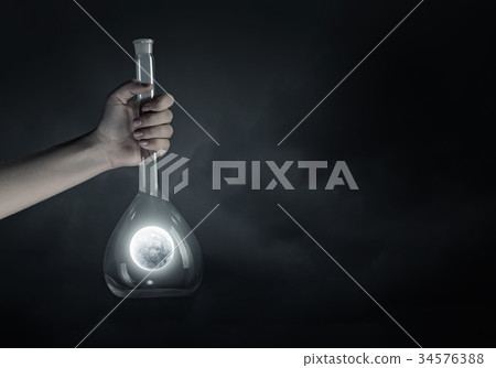 Flask and the objects in it Flask and the objects in it 34576388