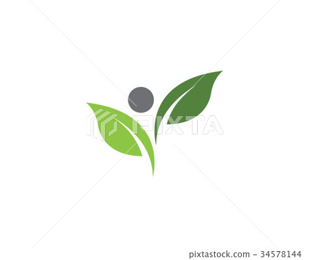 Human character logo sign 34578144