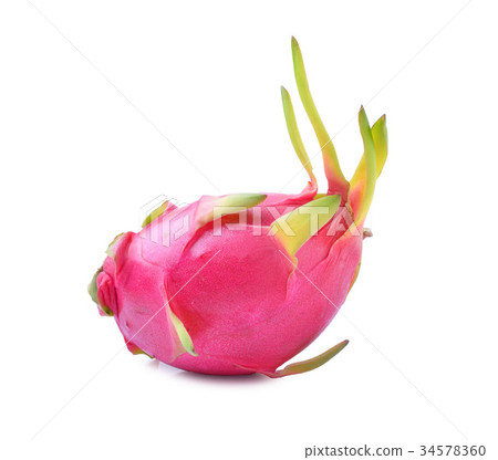 Dragon Fruit on white background Dragon Fruit on white background 34578360