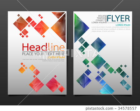 Template flyer cover business brochure layout. 34578557