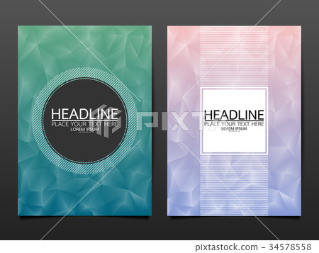 Template flyer cover business brochure layout. 34578558