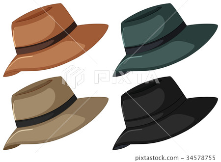 Hats in four color Hats in four color 34578755