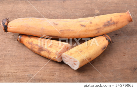 Lotus root on background Lotus root on background 34579062