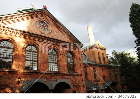Sapporo Beer Garden in the evening 34579322