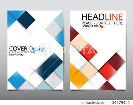 Template flyer cover business brochure layout. 34579405