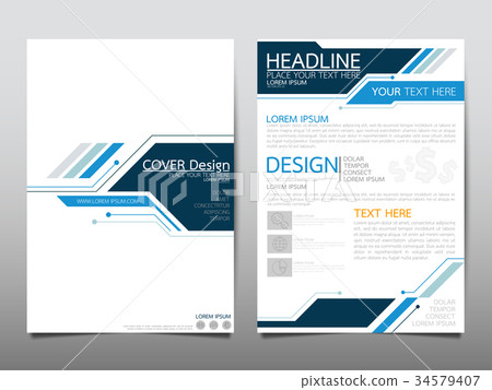Template flyer cover business brochure layout. 34579407