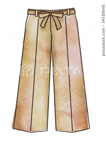 Illustration of wide pants 34580648