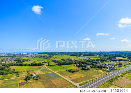 在區域中心路附近的鳥瞰圖在茂原市茂市 34581024