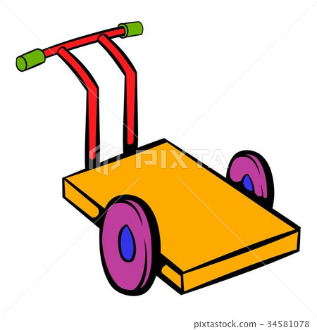 Trolley for luggage icon, icon cartoon 34581078