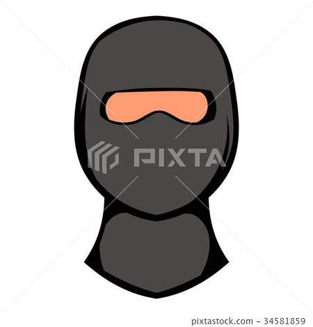Ninja mask icon, icon cartoon 34581859