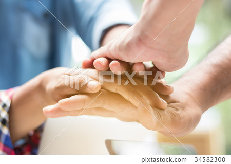 Hands were a collaboration concept of teamwork Hands were a collaboration concept of teamwork 34582300