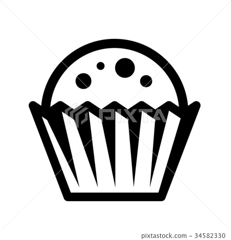 cupcake black symbol cupcake black symbol 34582330