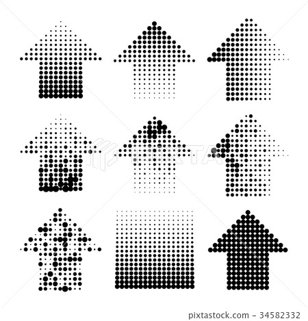 dotted halftone grunge arrows dotted halftone grunge arrows 34582332
