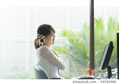 Female Business Deskwork 34582466