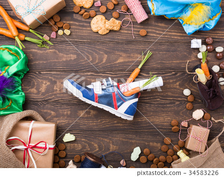 Dutch holiday Sinterklaas background 34583226