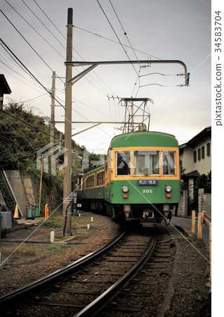 江之島電鐵的風景（近350極樂寺 - 稻垣崎附近） 34583704