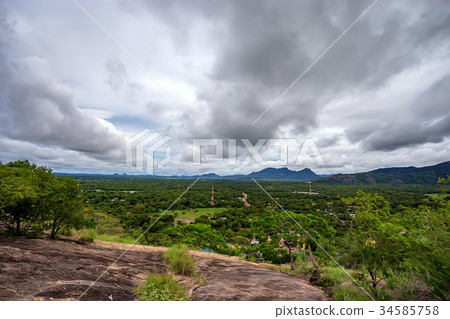 Scenic view of Srilankan mountain forest 34585758