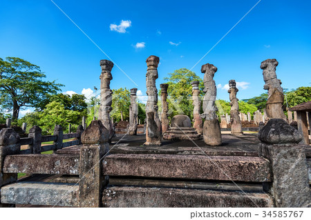 Ruins of Nissanka Lata Mandapaya in Polonnaruwa 34585767