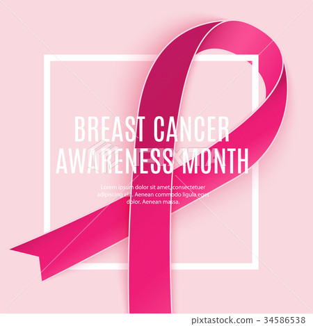 Breast Cancer Awareness Month Pink Ribbon - Stock Illustration ...