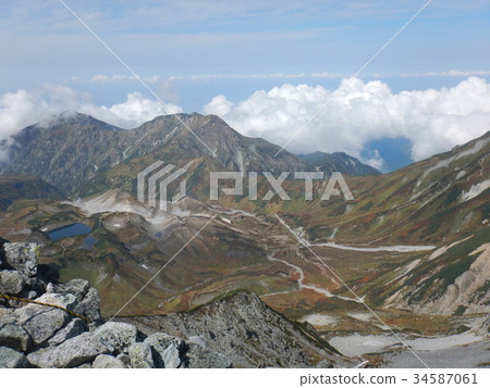 Take a view of Dainichi Sanzan from Tateyama Yuzan 34587061