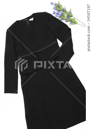 哀悼的衣服禮貌的衣服葬禮形像法官形象垂直 34587197