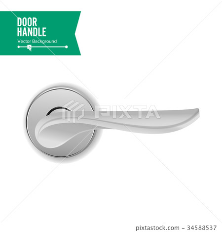Door Handle Vector. Realistic Classic Element 34588537