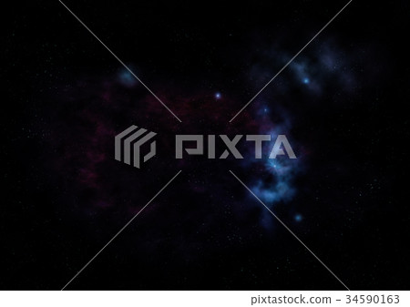 Small part of an infinite star field. 3D rendering Small part of an infinite star field. 3D rendering 34590163