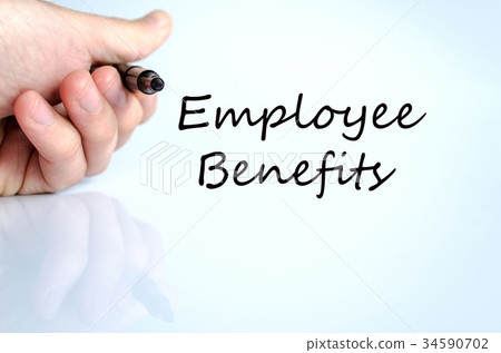 Employee benefits text concept Employee benefits text concept 34590702