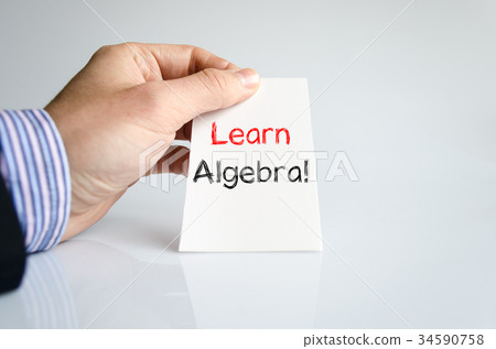 Learn algebra text concept Learn algebra text concept 34590758