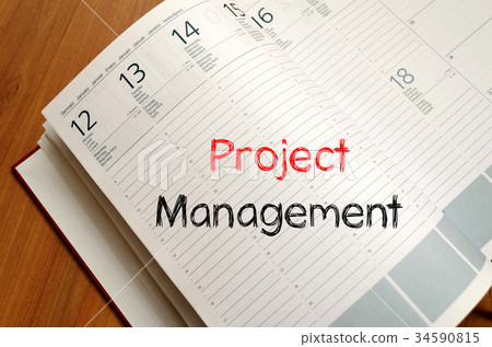 Project management write on notebook Project management write on notebook 34590815