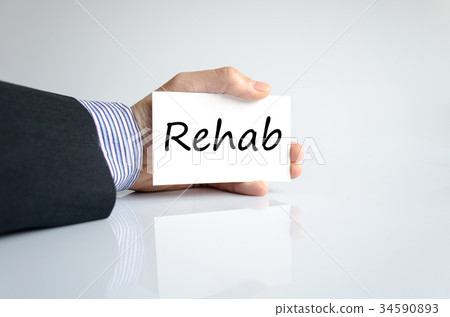 Rehab text concept 34590893