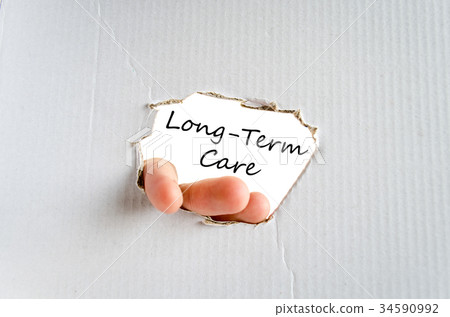 Long-term care text concept 34590992
