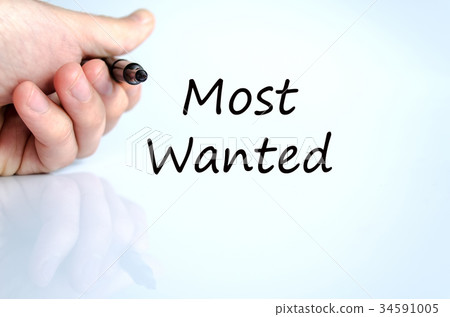 Most wanted text concept Most wanted text concept 34591005