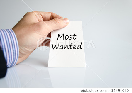 Most wanted text concept Most wanted text concept 34591010