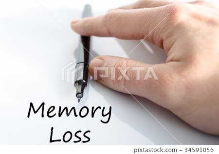 Memory loss text concept 34591056
