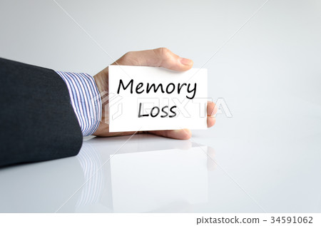 Memory loss text concept Memory loss text concept 34591062