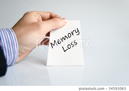 Memory loss text concept Memory loss text concept 34591063