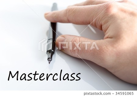Masterclass text concept Masterclass text concept 34591065