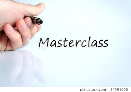 Masterclass text concept Masterclass text concept 34591066