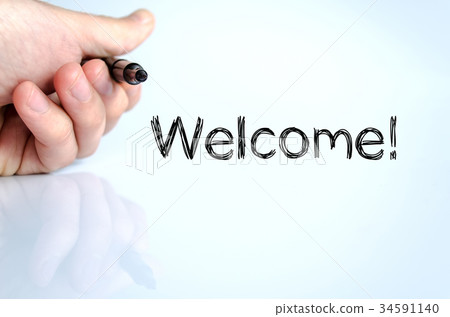 Welcome text concept Welcome text concept 34591140